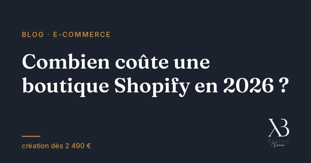 Combien coûte une boutique Shopify en 2026